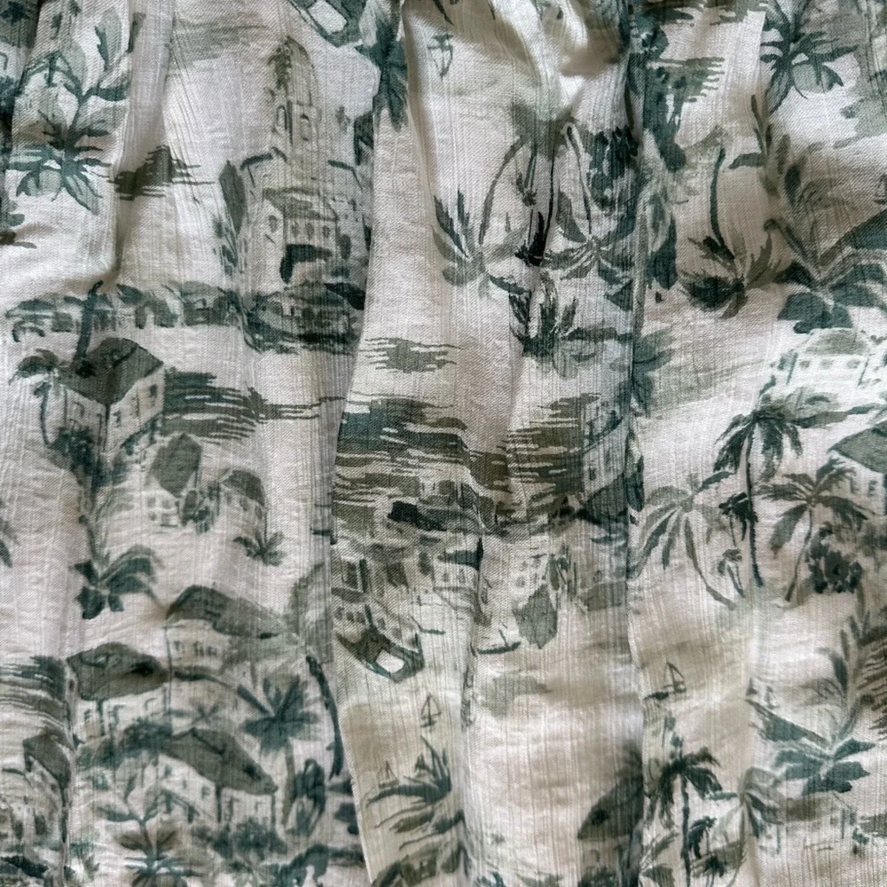 Abercrombie & Fitch Green and White Maxi Dress